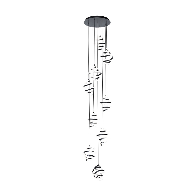 dweLED PD-19403R Whirl Round 3-lt 12″ LED Pendant