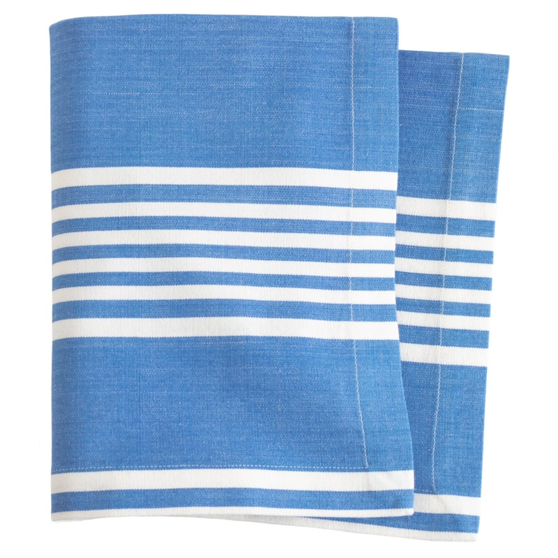 Bistro Stripe Napkin Set of 4 | French Blue