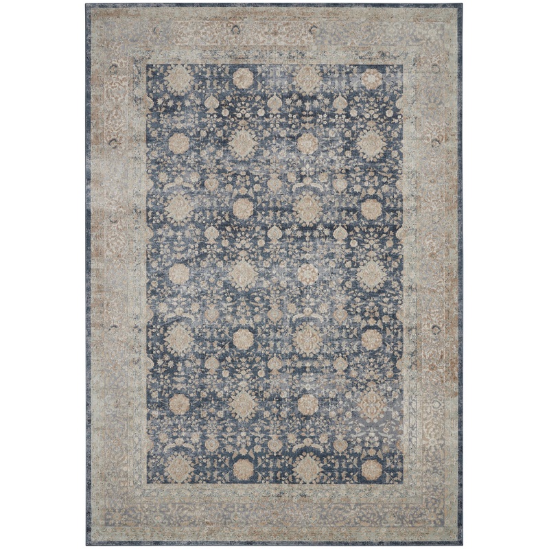 Nourison Home Malta 9′ x 12′ Navy Vintage Indoor Rug