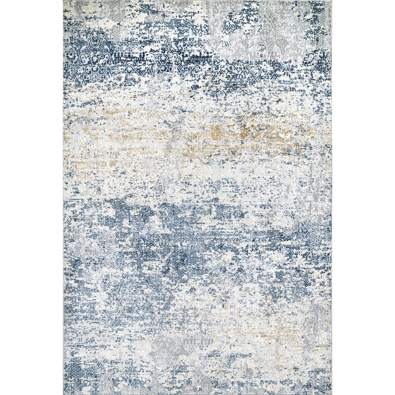 Abstract Jungle Rug | Blue