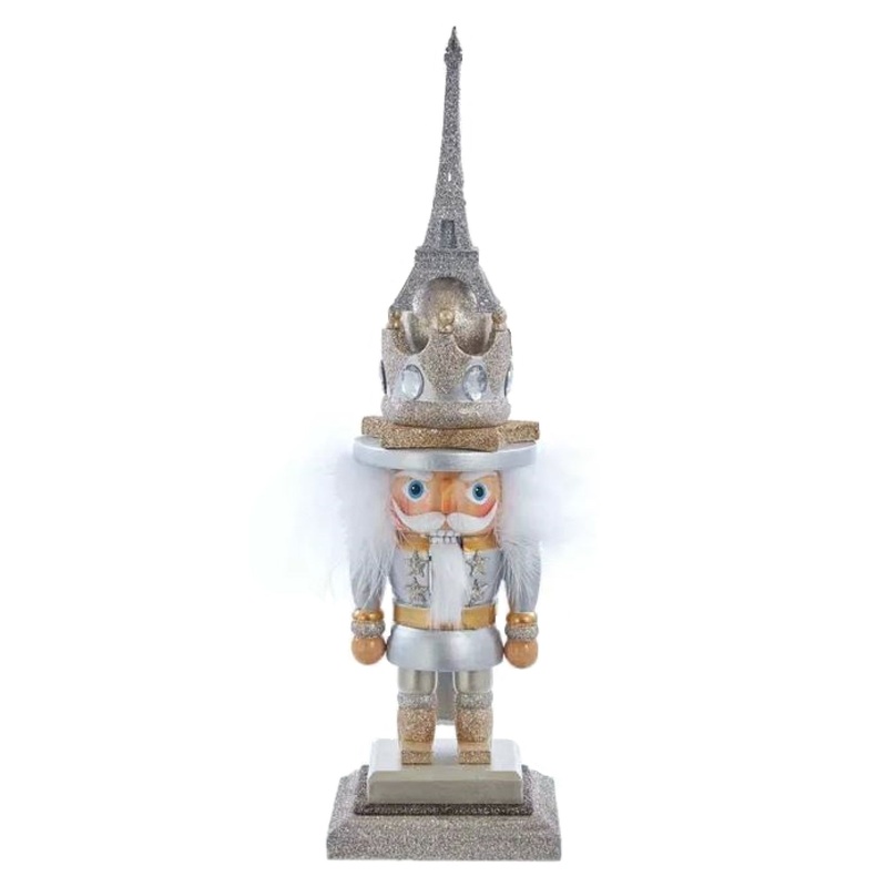 Kurt Adler Hollywood Nutcracker, Paris Hat, 15.75in