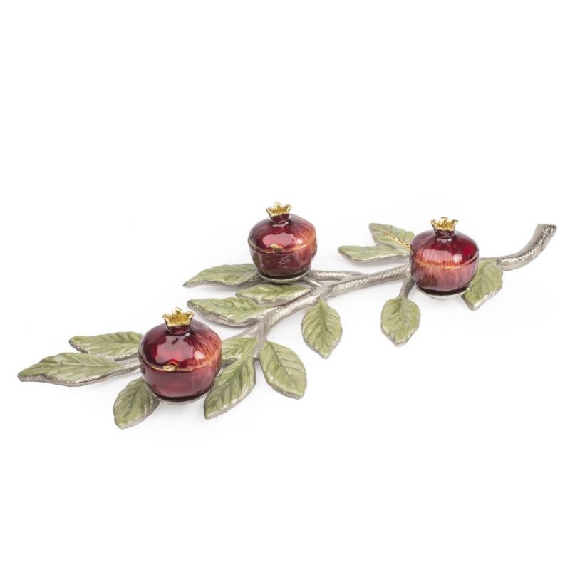 Quest Collection Branch w/ 3 Pomegranate Bowls