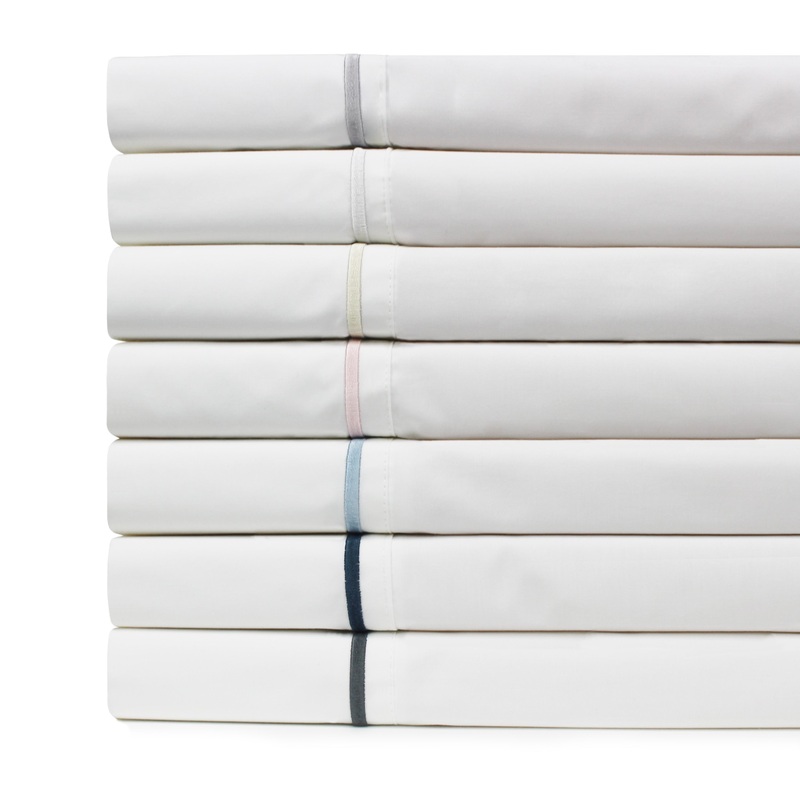 Single Stripe Embroidered 300TC 100% Cotton Percale Sheet Set