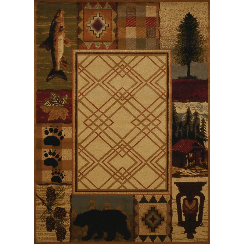 750-Mountain_Lake Synthetic Blend Indoor Area Rug by United Weavers