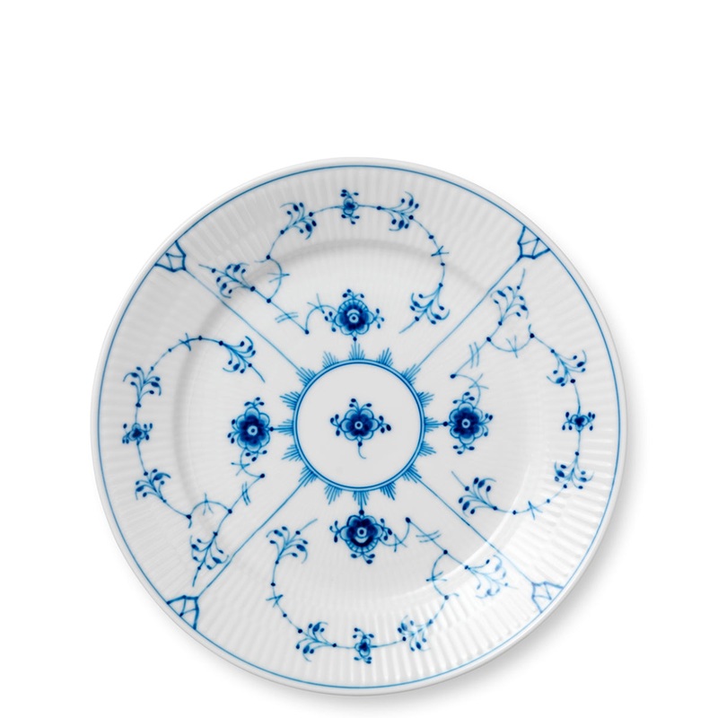 Blue Fluted Plain Salad/Dessert Plate