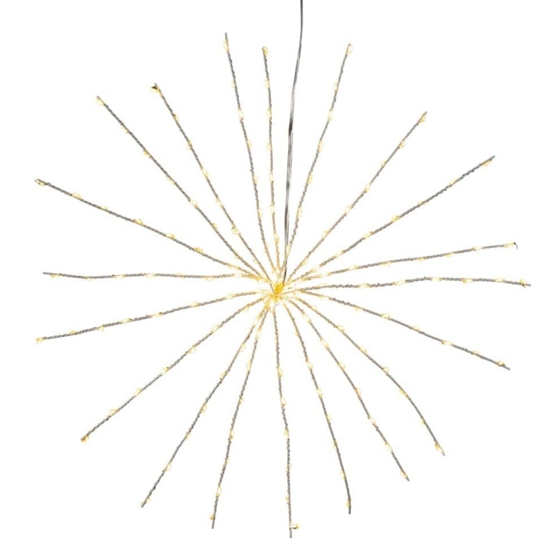 Kurt Adler Pre-Lit 3D Fairy Starburst Light, Warm White, 16in