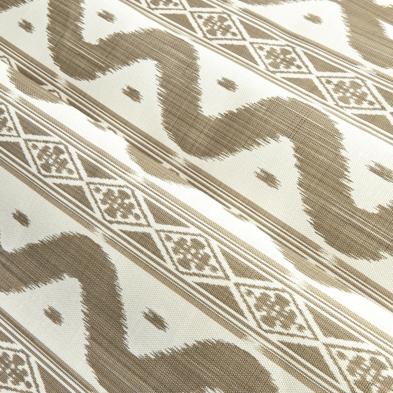 Putty Ikat Stripe Fabric