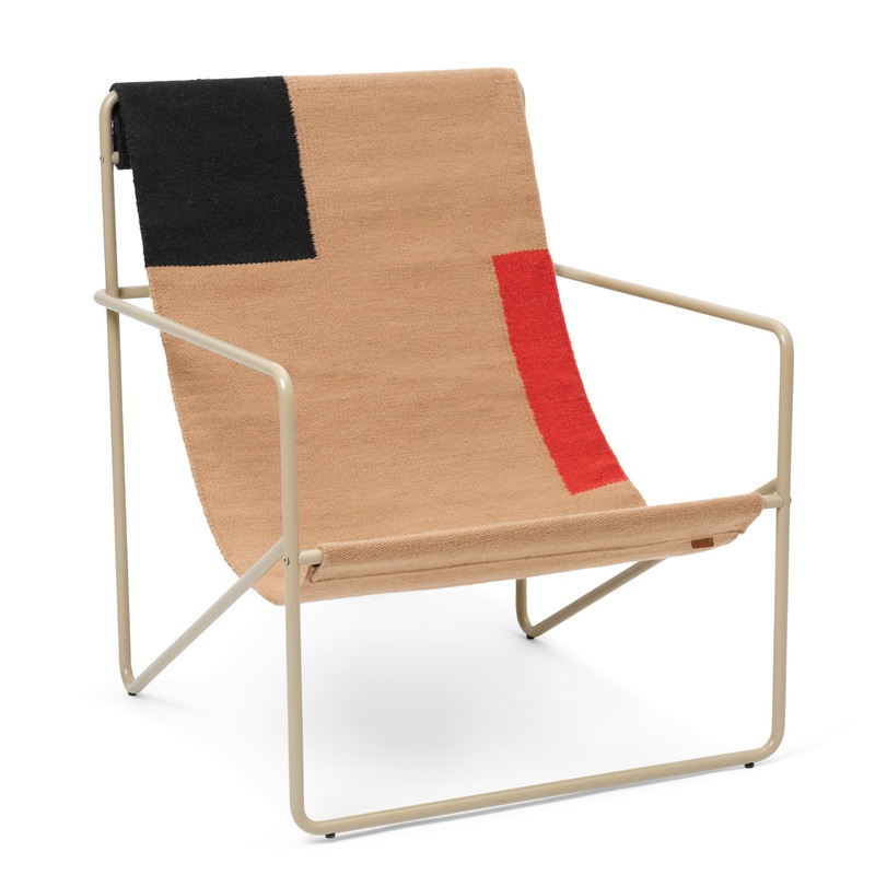 Ferm Living Desert Lounge Chair (Cashmere/Block) – Second Chance
