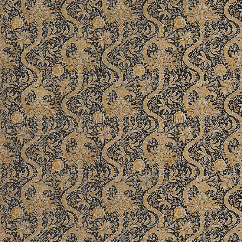 Indian Ochre and Black