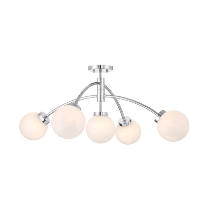 Savoy House 6-6199-5 Redfield 5-lt 36″ LED Semi-Flush Mount