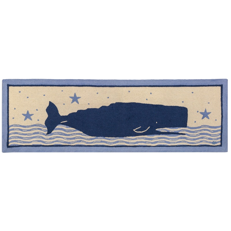 Wavy Ocean Whale – 2.5′ x 8′ Runner