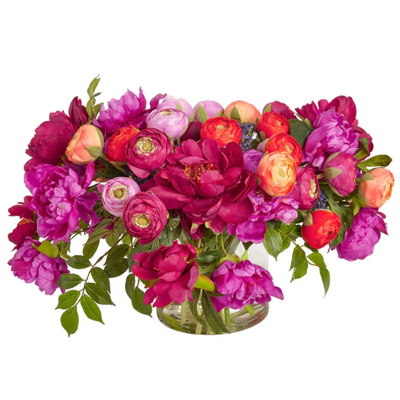 17″ Mixed Ranunculus Arrangement