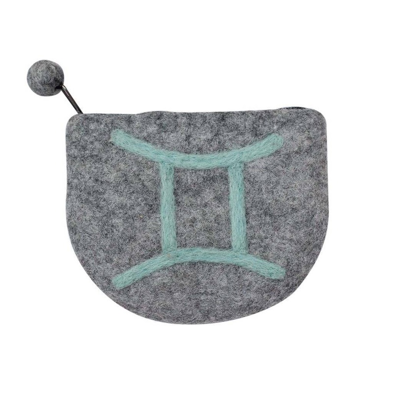 Felt Gemini Zodiac Coin Purse – Global Groove