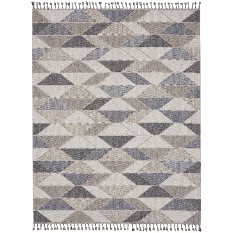 Nourison Paxton 7’10” x 10’6″ Grey/Charcoal Modern Indoor Rug