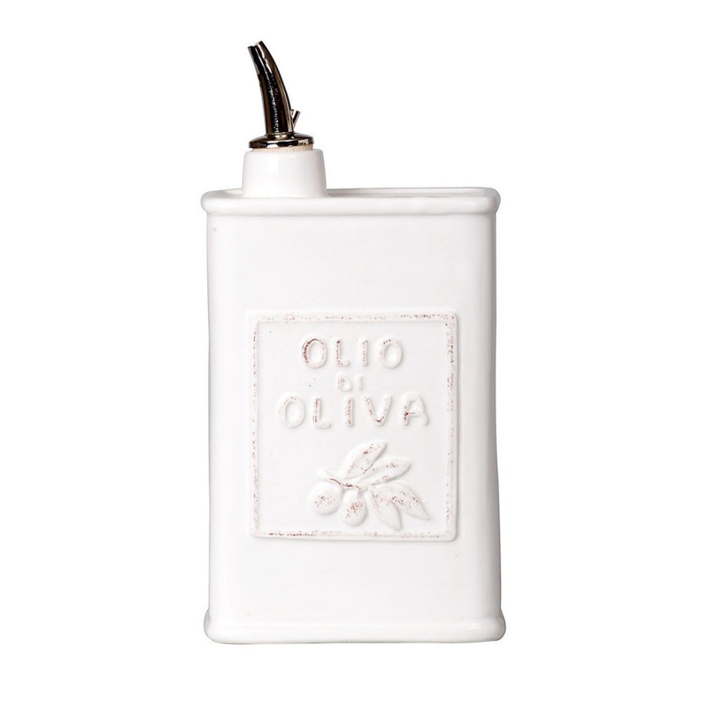 VIETRI: Lastra White Olive Oil Can Dispenser