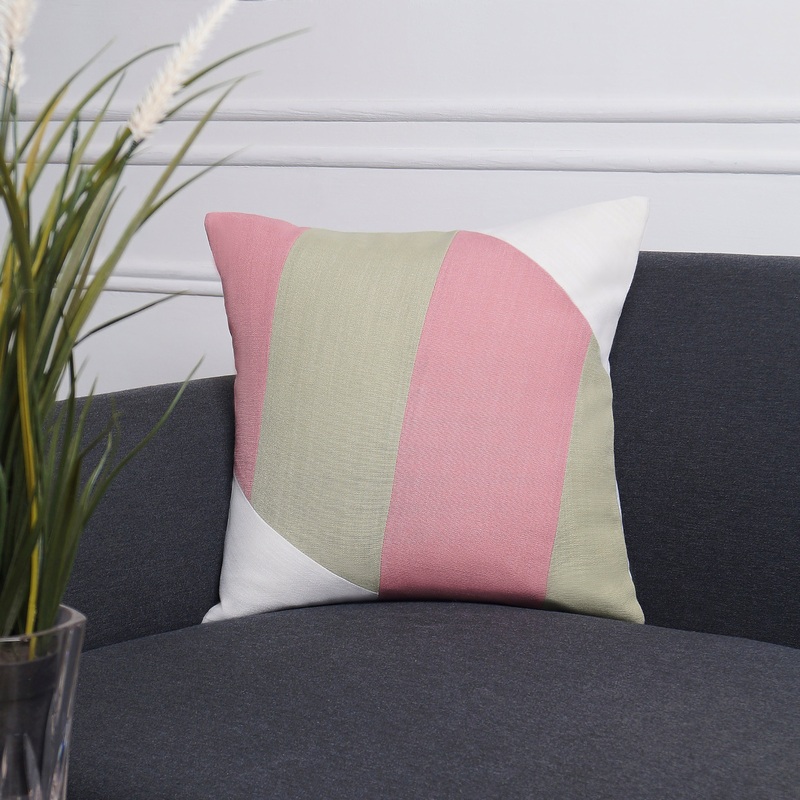 Dreamscape Pillow Cover – Dusty Pink and Sage Green