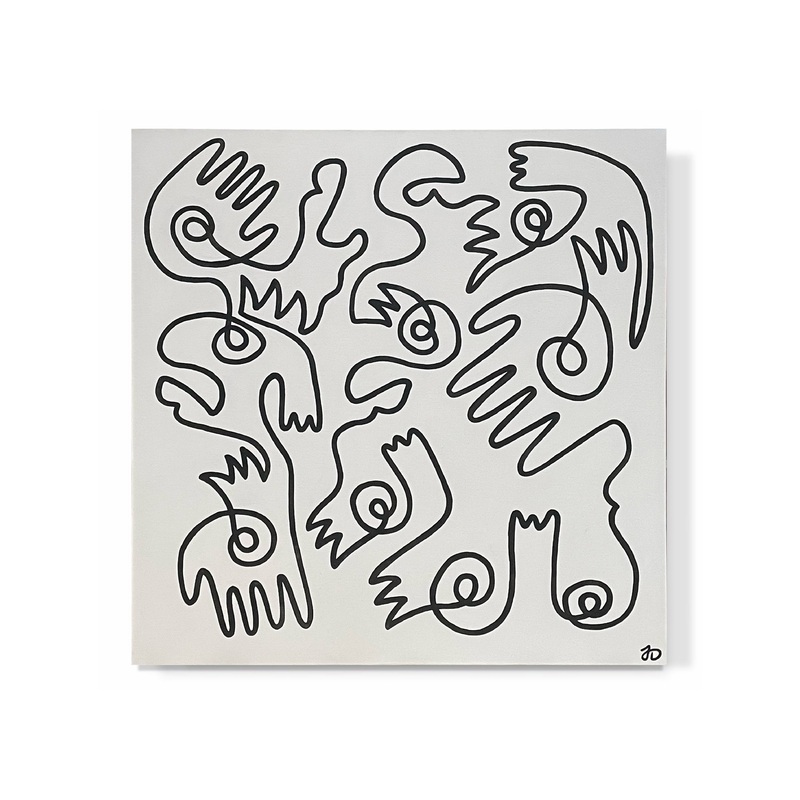 “Fingers & Faces in White & Black”
