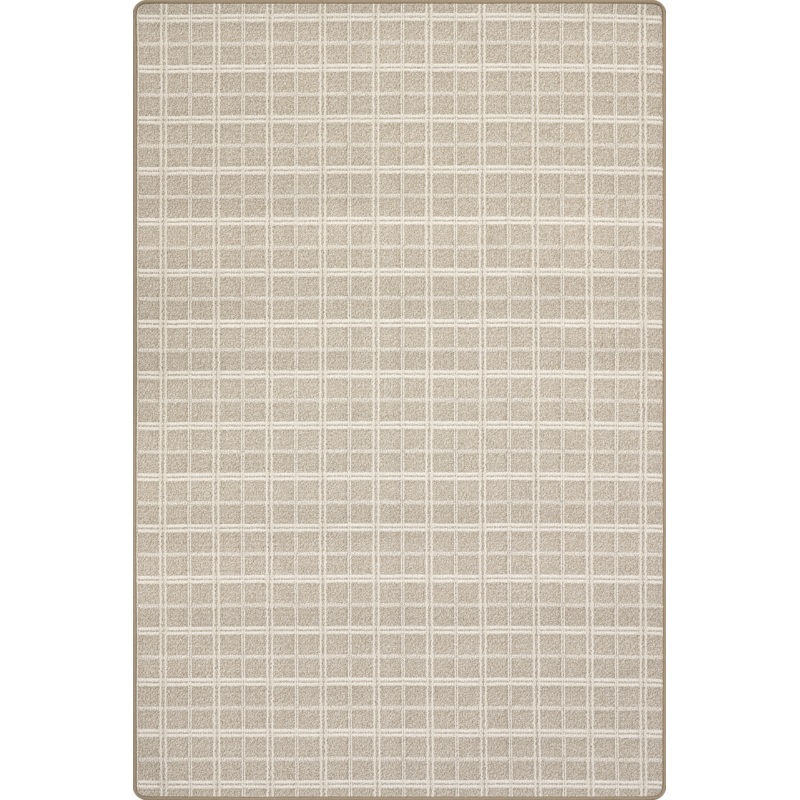 Mallard Plaid Ridged Custom Rug | Oatmeal