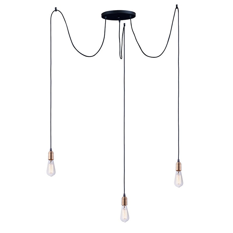 Maxim 12123 Early Electric 3-lt 11.75″ Pendant