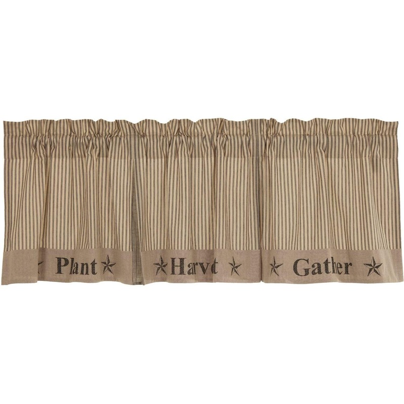 Sawyer Mill Charcoal Gather Valance 20×72