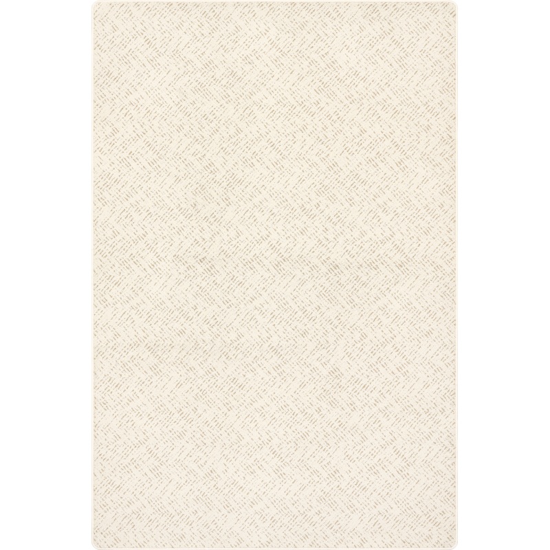 Avocet Distressed Chevron Custom Rug | Light Beige