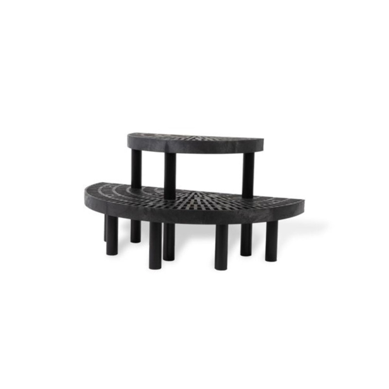 Benchmaster Bi-Level Half-Round End Cap Display