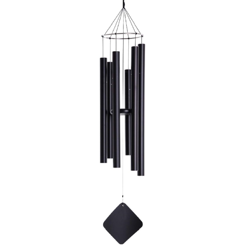 Music of the Spheres Mongolian Mezzo, Small-Medium Handcrafted, Precision Tuned, Weather Resistant Unique Outdoor Wind Chime, 38″