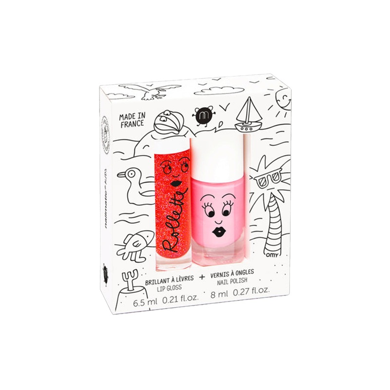 Nailpolish and Lip Gloss Set for Kids HOLIDAYS