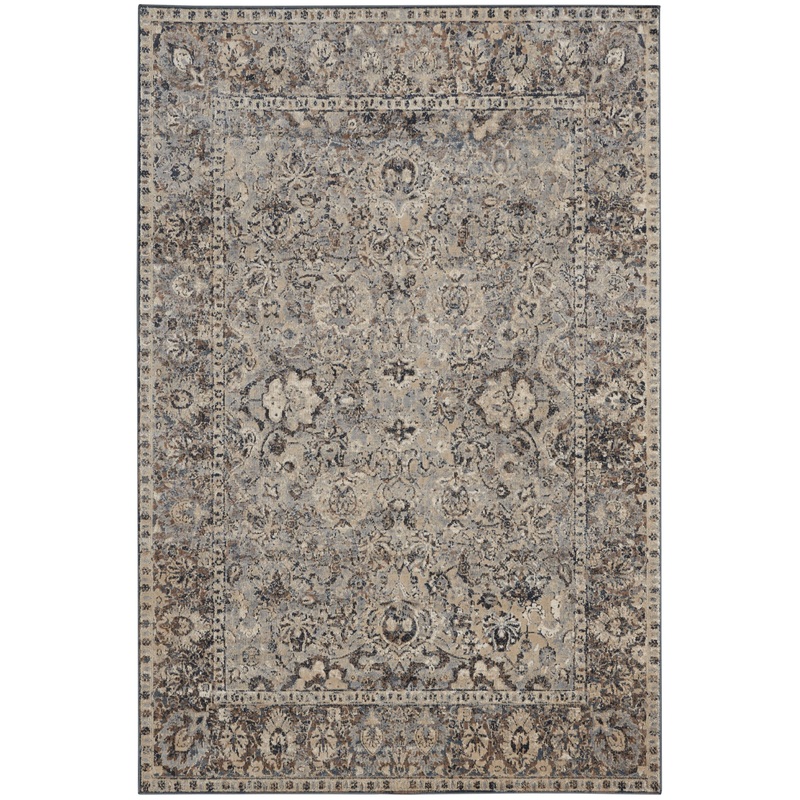 Nourison Home Malta 5’3″ x 7’7″ Slate Vintage Indoor Rug