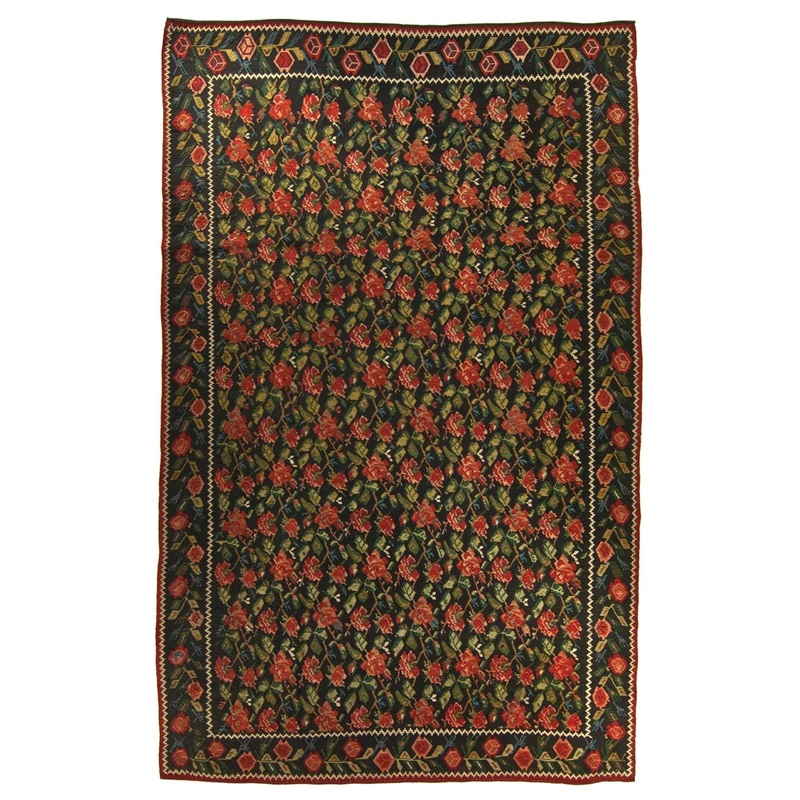SEMI ANTIQUE ARMENIAN FINE LORI KILIM 7’5″ X 11’9
