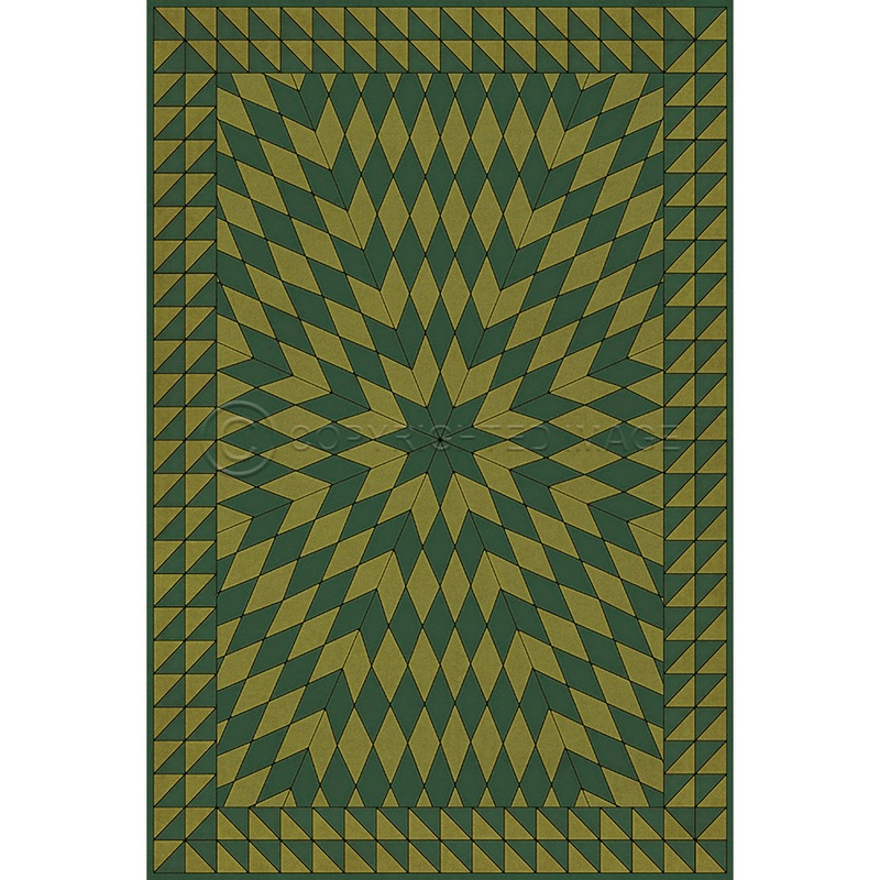 Sunburst And Sit on a Green Knoll