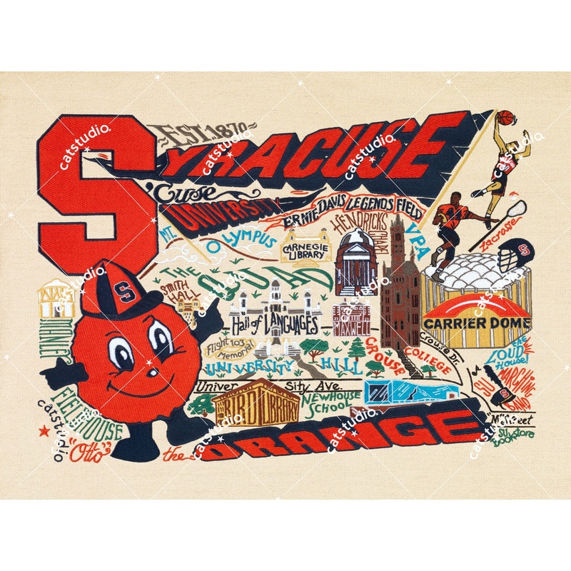Syracuse University Collegiate Fine Art Print