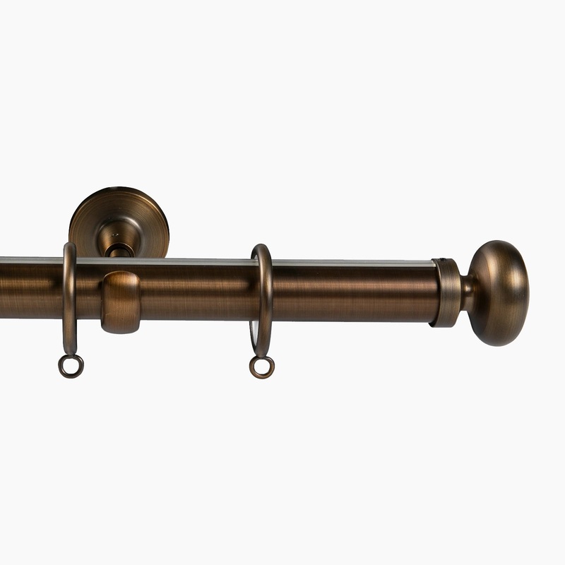 Arno Single Decorative Curtain Rod with Rings