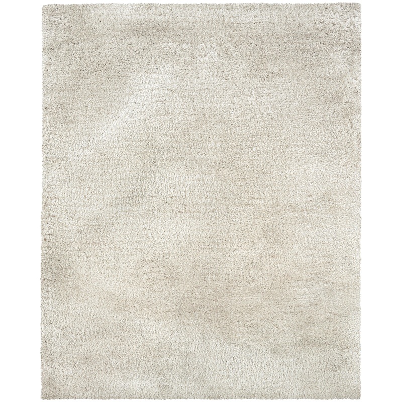 Cosmo Ivory  Shag Solid Indoor Rug