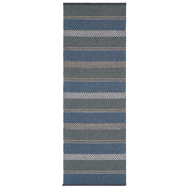 Mason Indoor / Outdoor Swedish Woven Plastic Runner Rug, Four Sizes in Five Color Variants