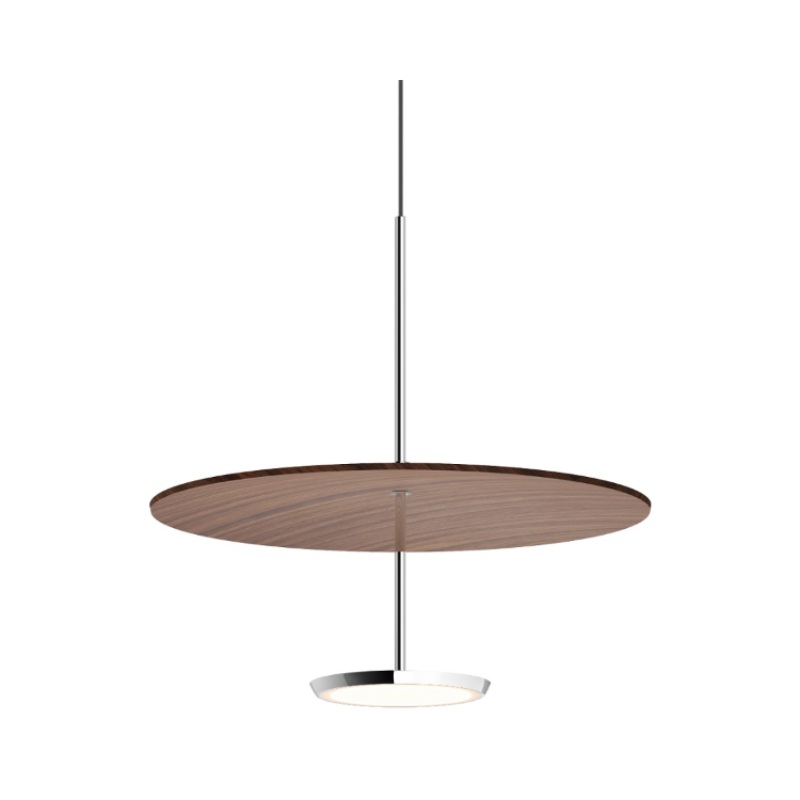 Pablo Designs Sky Dome 18″ LED Pendant with Wood Shade