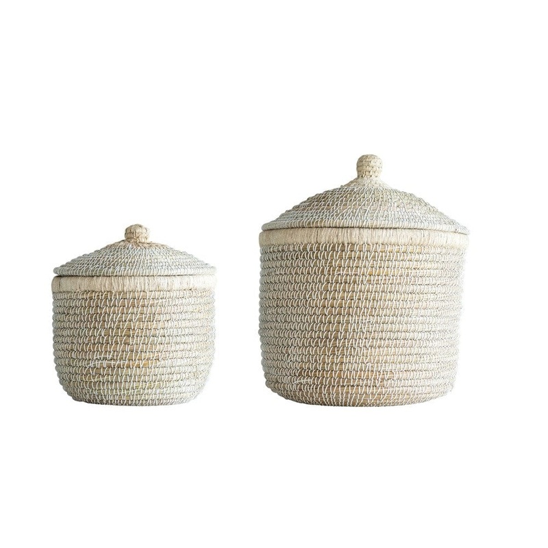 Woven Seagrass Storage Baskets