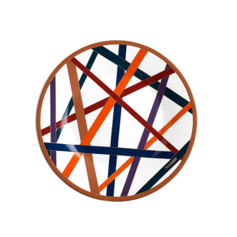 Dessert Plates NASTRI Set of 2  Multicolor diam. 8.5″