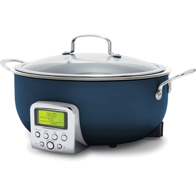 GreenPan Elite Essential Smart Electric 6QT Skillet Pot