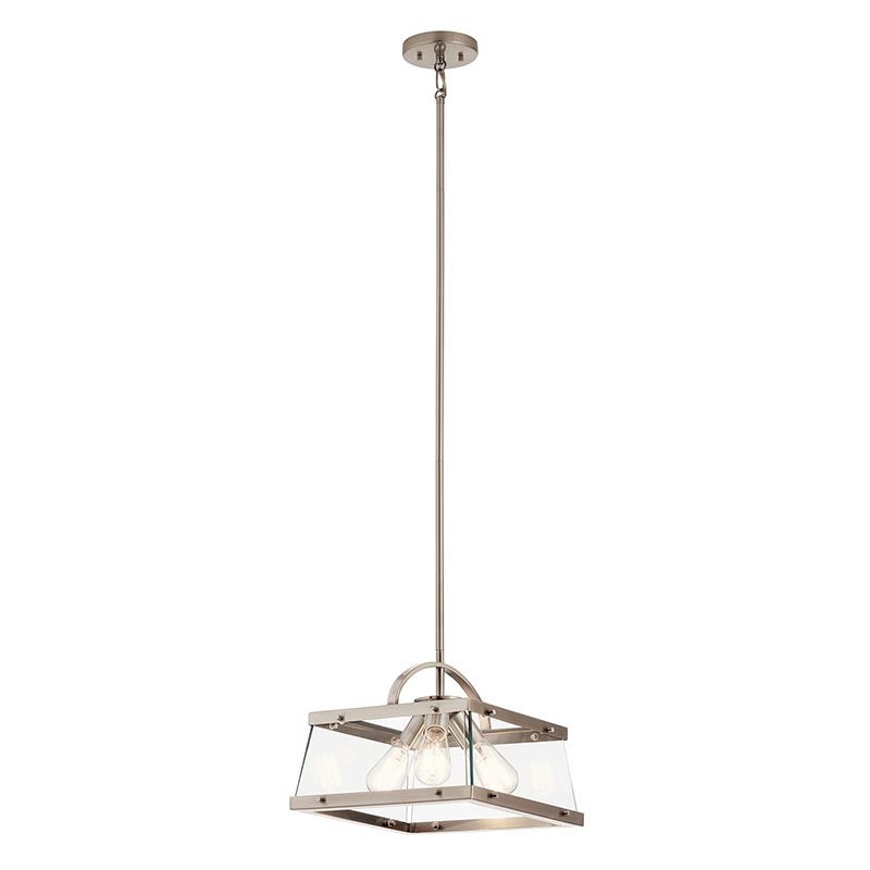 Kichler 52125 Darton 3-lt 14″ Convertible Pendant/Semi Flush