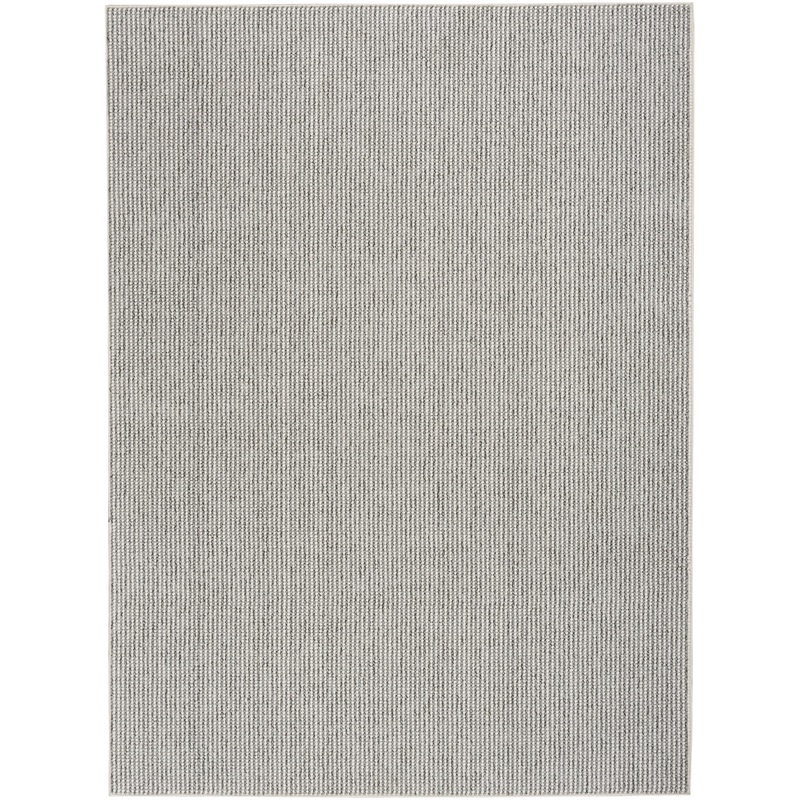 Nourison Natural Texture 7’10” x 9’10” Ivory Grey Farmhouse Indoor Rug