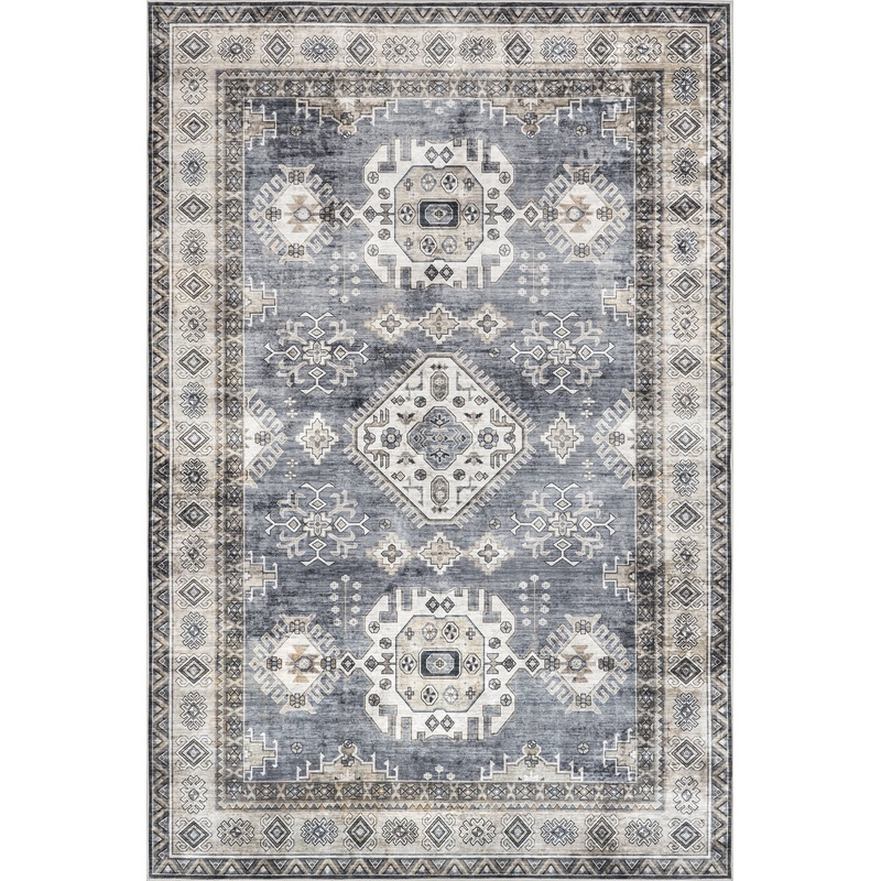Antoinette Spill Proof Washable Rug | Blue
