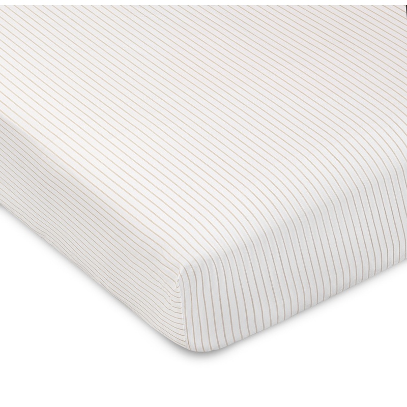 DH Beige Pinstripe Fitted Sheet