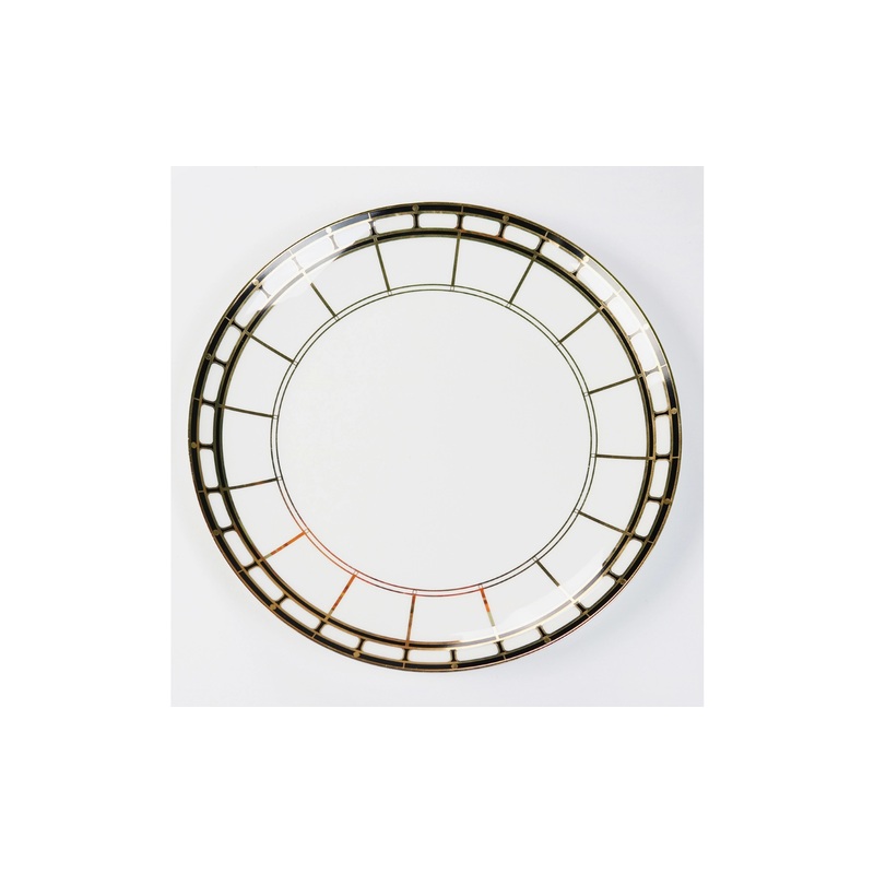 Little White Dish Black Izmir Dinnerware, Dinner Plate – Set/4