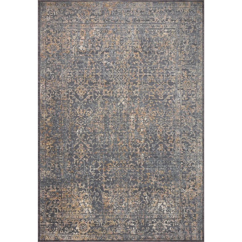 Loloi Indra Rug | Graphite / Sunset