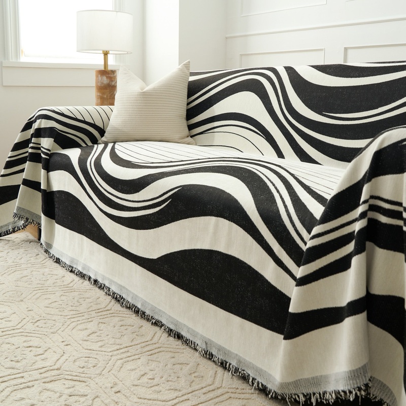 Modern Wave Pattern Sofa Cover