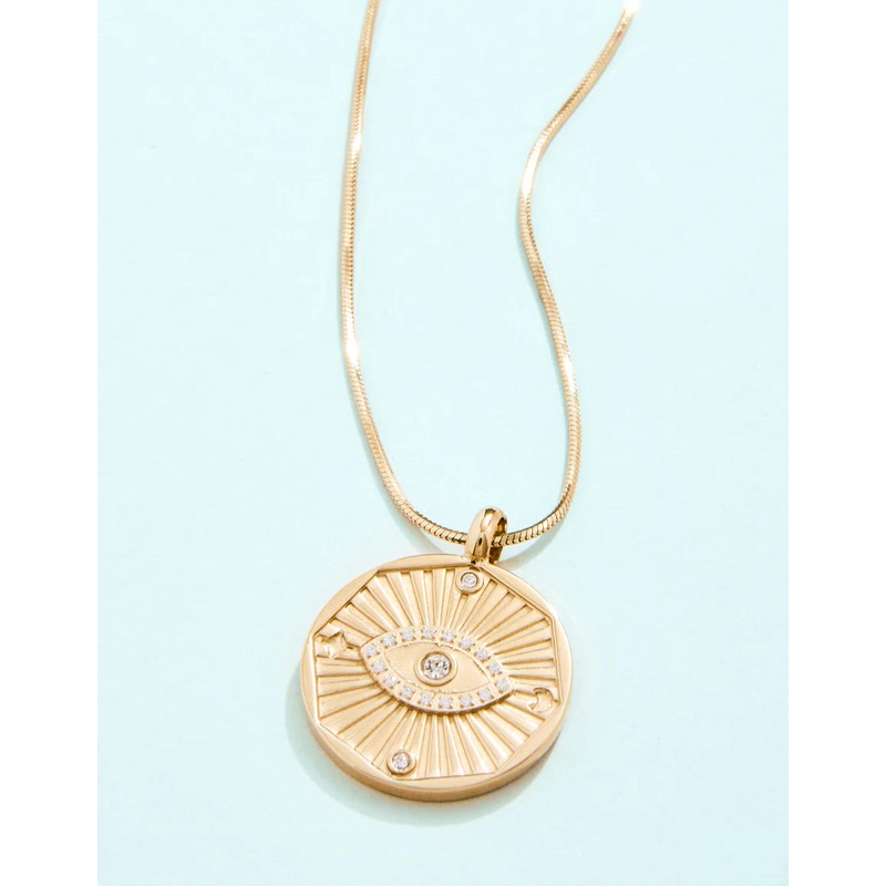 Splash Evil Eye Positivity Talisman Necklace