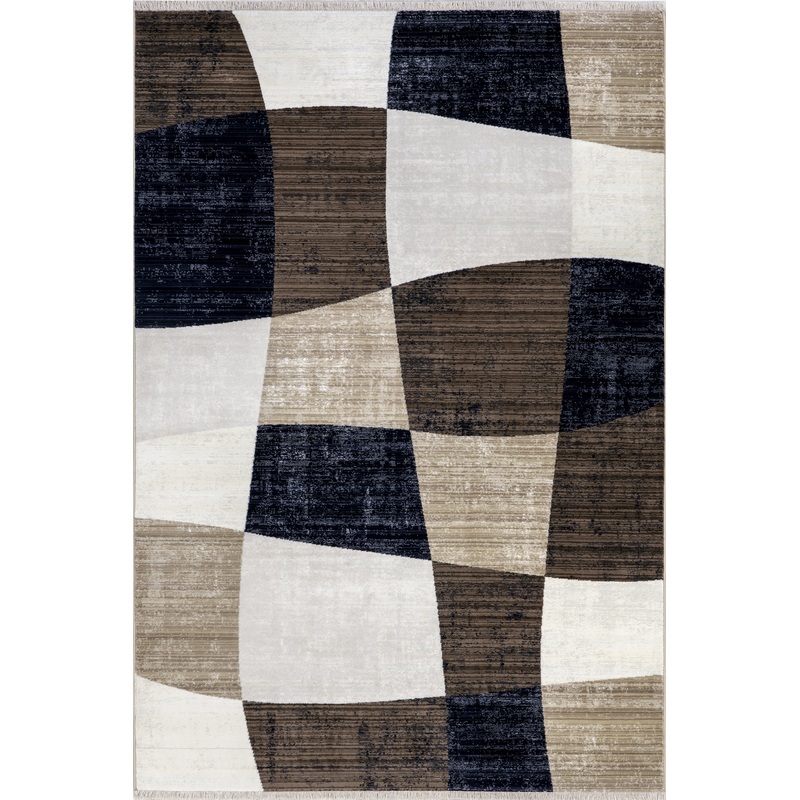 Zaniyah Abstract Checkered Rug | Neutral