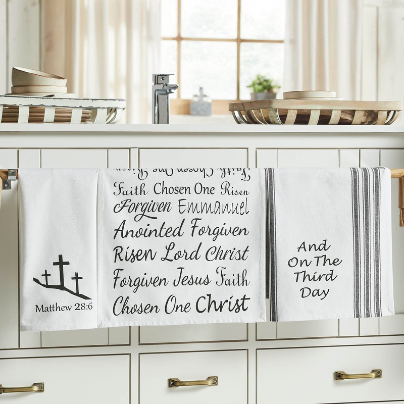 Celebrate Grace Words Of Faith Tea Towel Set of 3 16×28