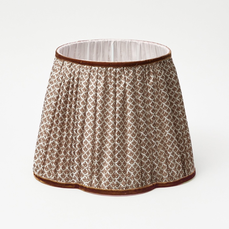 Chocolate Lotus Lampshade (30cm)